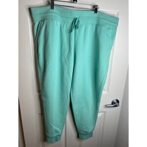 Tek Gear Women's Mid-Rise Jogger Pants Aqua NEW ~ Size 2X